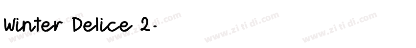 Winter Delice 2字体转换